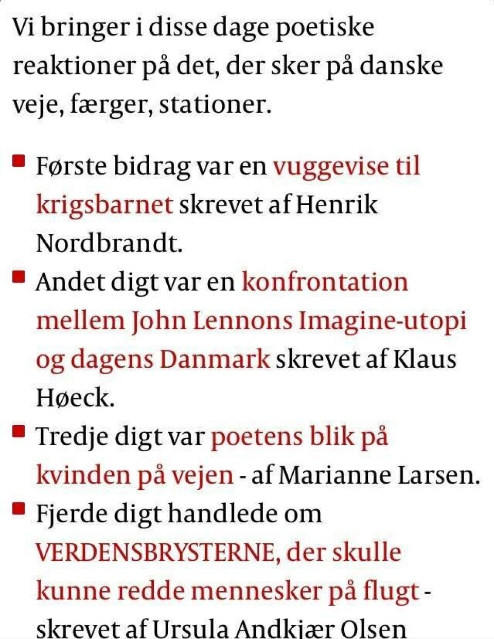 'Nu er det nok, små danskere'