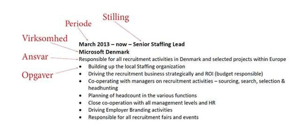 Recruiter hos Microsoft: Se mit personlige CV