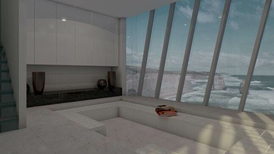 Australsk tegnestue designer cliffhanger-hus