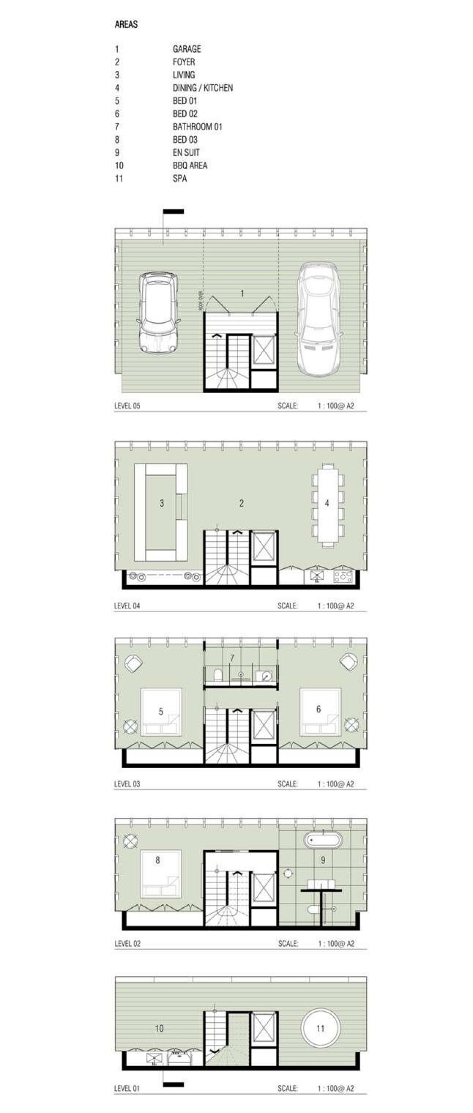 Australsk tegnestue designer cliffhanger-hus