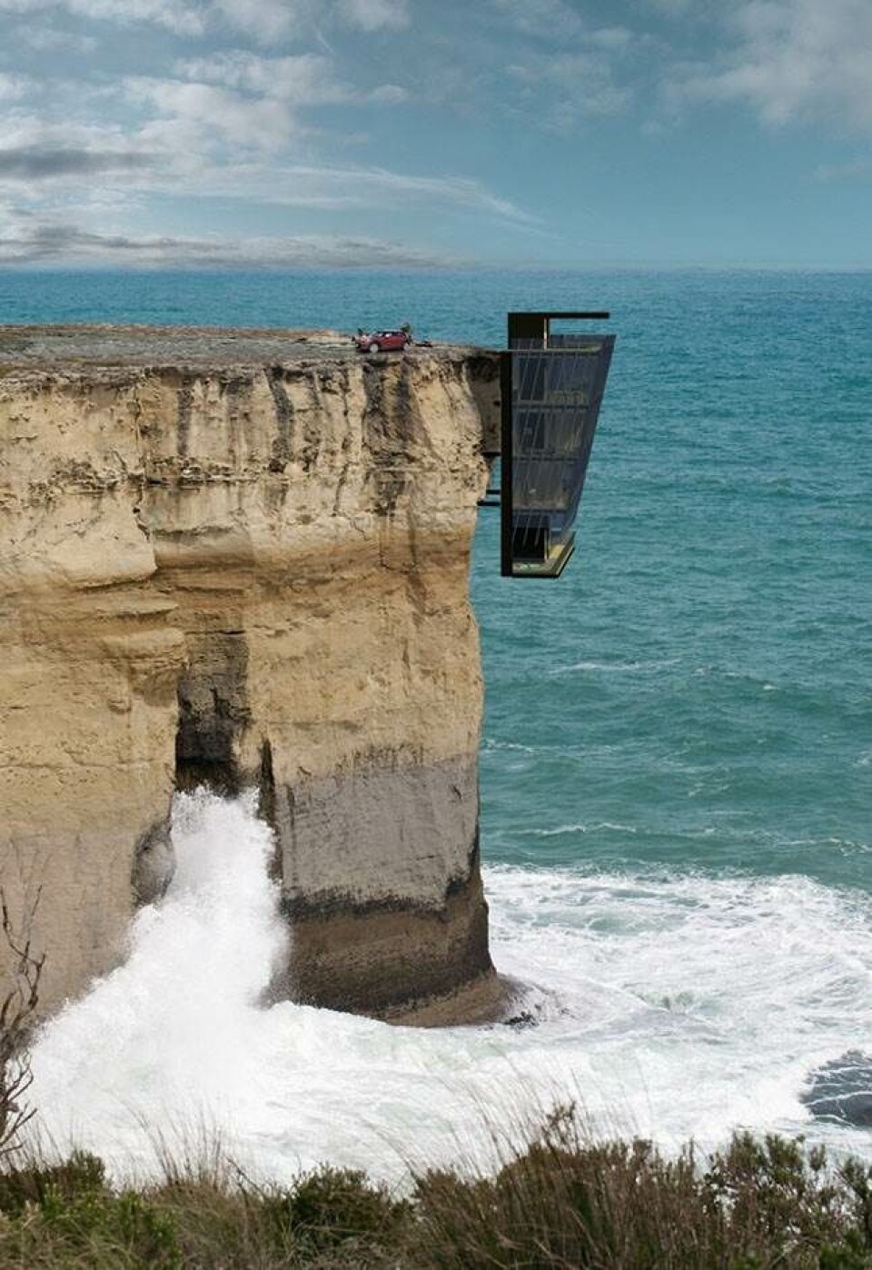 Australsk tegnestue designer cliffhanger-hus