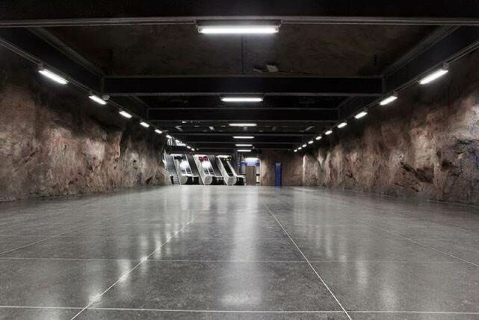 Den smukke metro i Stockholm