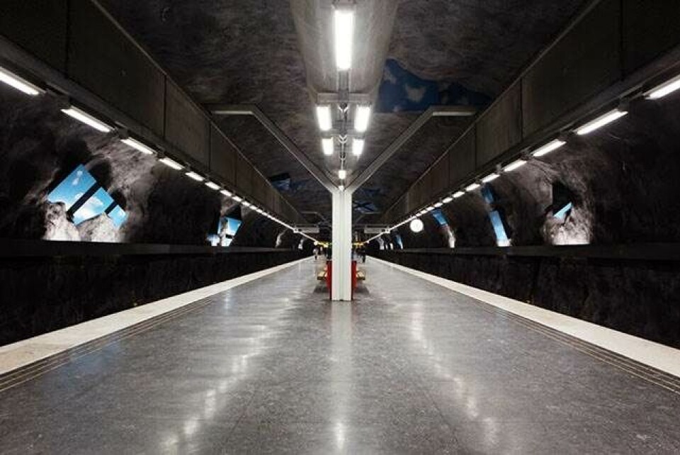 Den smukke metro i Stockholm