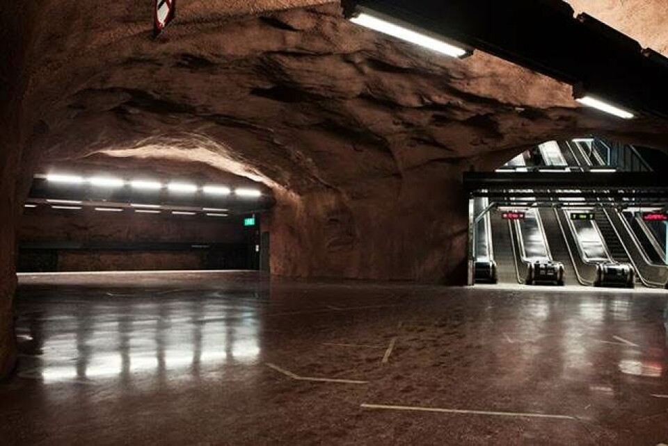 Den smukke metro i Stockholm