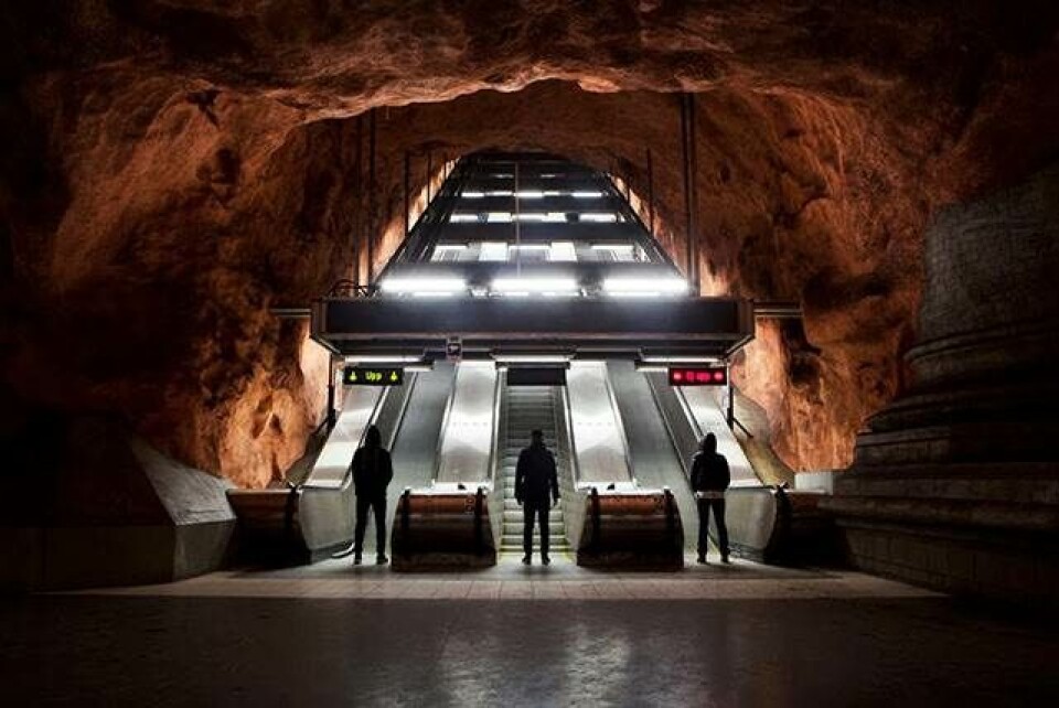 Den smukke metro i Stockholm