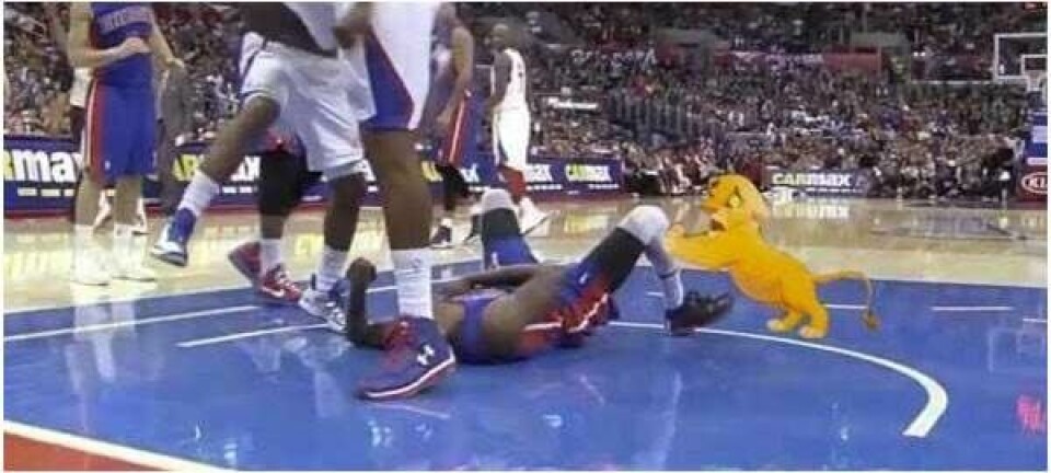 Til grin kan man altid blive. Også selvom man er NBA-stjerne