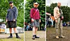 Fem velklædte mænd på Roskilde Festival