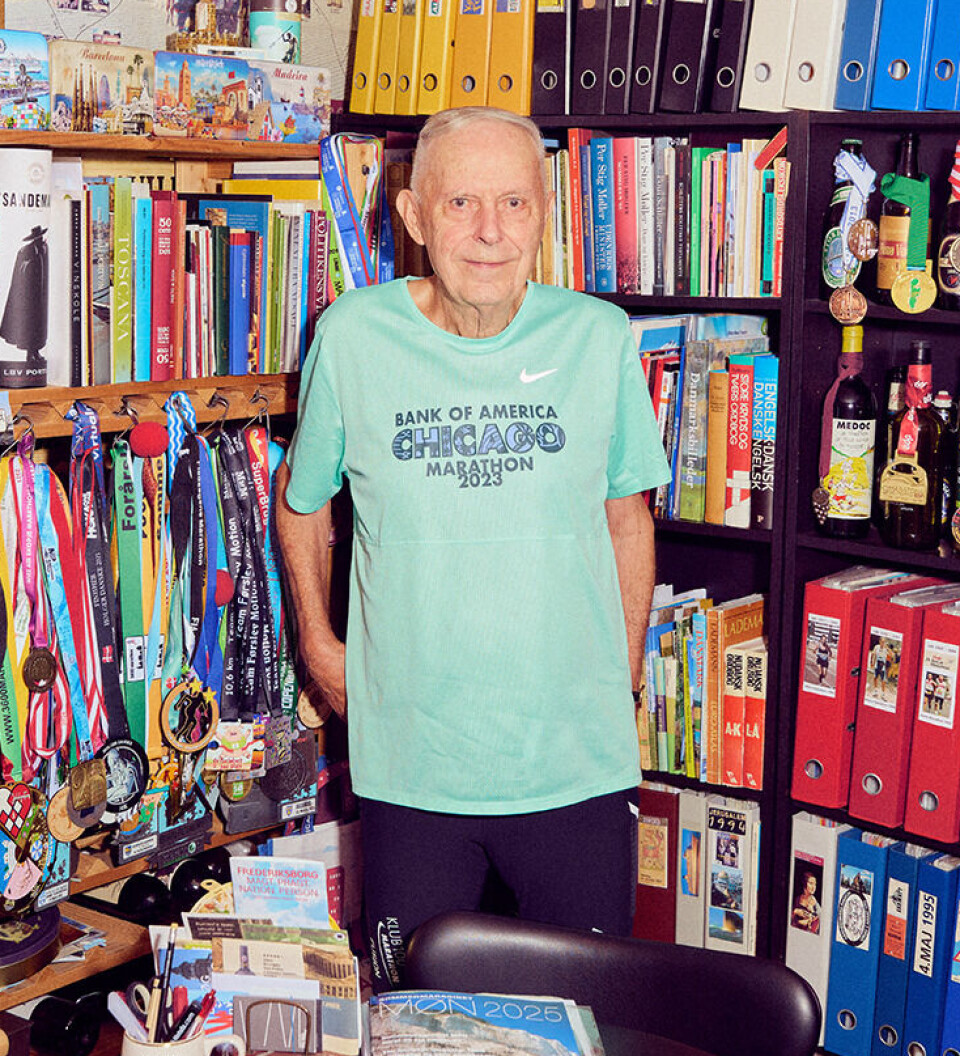 86-årige Erhard Filtenborg har løbet 538 maraton i 45 lande. Og han er langt fra færdig